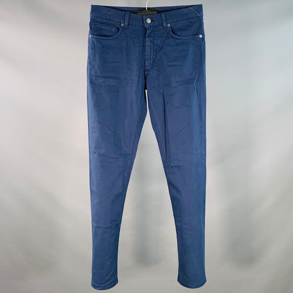 ERMENEGILDO ZEGNA Size 30 Navy Cotton Blend Jean Cut Casual Pants